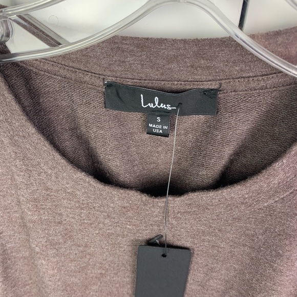 NWT Lulus SMALL Simply Stated Washed Gray Open Back Tank Top - Picture 5 of 6